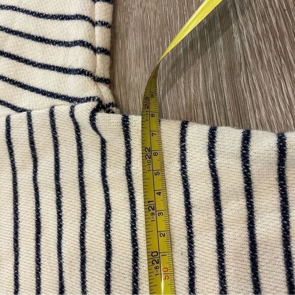 Joie Women's Super Soft Cotton Relaxed Fit Long Sleeve Striped Hoodie M - Picture 7 of 10